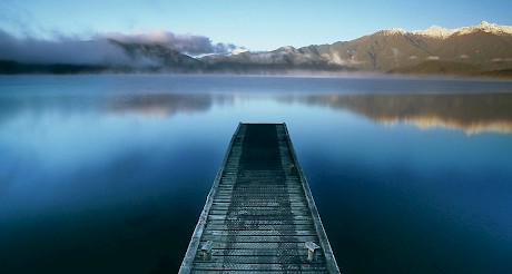 Jetty at lake